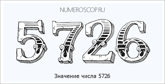 Расшифровка значения числа 5726 по цифрам в нумерологии