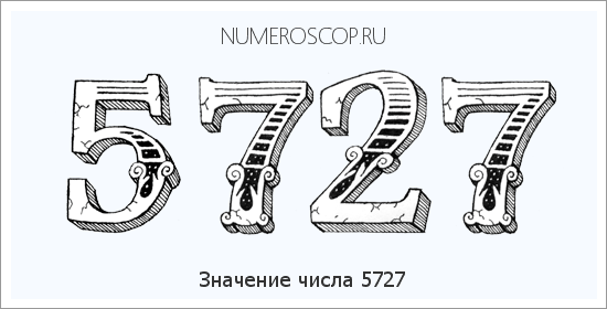 Расшифровка значения числа 5727 по цифрам в нумерологии