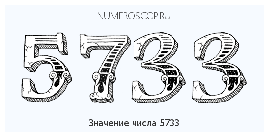 Расшифровка значения числа 5733 по цифрам в нумерологии