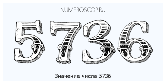 Расшифровка значения числа 5736 по цифрам в нумерологии