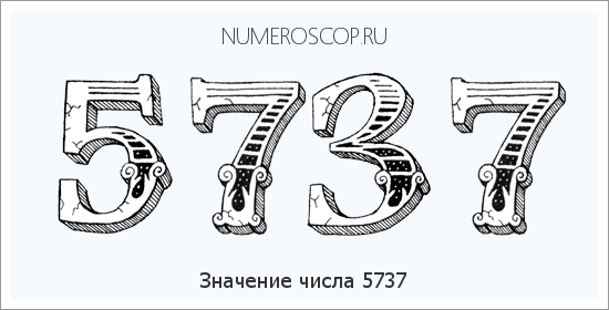 Расшифровка значения числа 5737 по цифрам в нумерологии