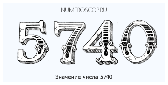 Расшифровка значения числа 5740 по цифрам в нумерологии