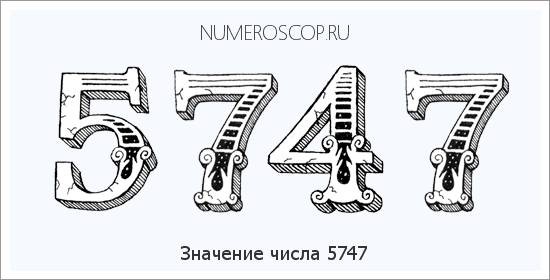 Расшифровка значения числа 5747 по цифрам в нумерологии