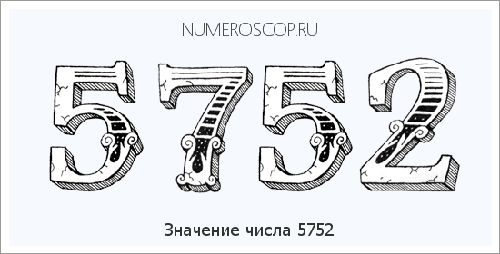 Расшифровка значения числа 5752 по цифрам в нумерологии
