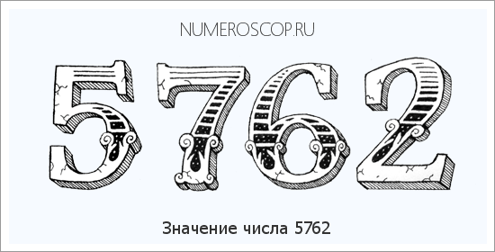 Расшифровка значения числа 5762 по цифрам в нумерологии
