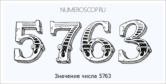 Расшифровка значения числа 5763 по цифрам в нумерологии