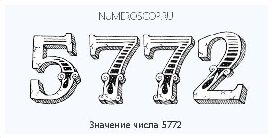 Расшифровка значения числа 5772 по цифрам в нумерологии