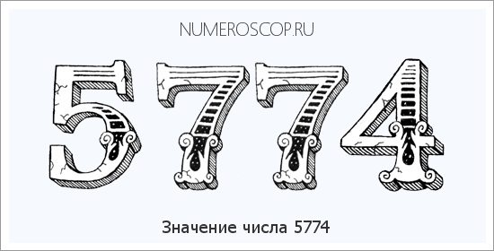 Расшифровка значения числа 5774 по цифрам в нумерологии
