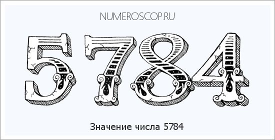 Расшифровка значения числа 5784 по цифрам в нумерологии