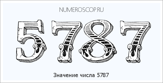 Расшифровка значения числа 5787 по цифрам в нумерологии