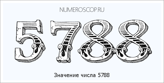 Расшифровка значения числа 5788 по цифрам в нумерологии