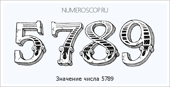 Расшифровка значения числа 5789 по цифрам в нумерологии