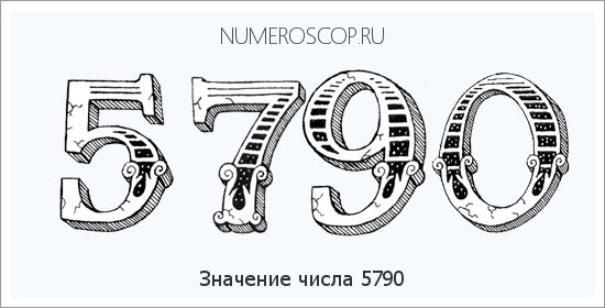 Расшифровка значения числа 5790 по цифрам в нумерологии