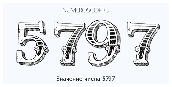 Расшифровка значения числа 5797 по цифрам в нумерологии