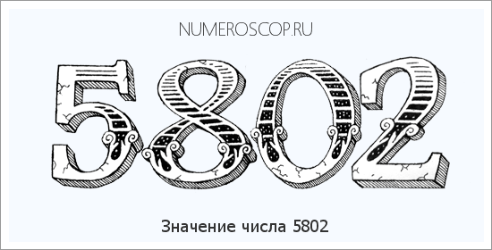 Расшифровка значения числа 5802 по цифрам в нумерологии