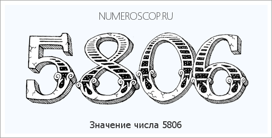 Расшифровка значения числа 5806 по цифрам в нумерологии