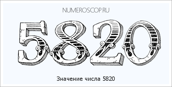 Расшифровка значения числа 5820 по цифрам в нумерологии