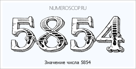Расшифровка значения числа 5854 по цифрам в нумерологии