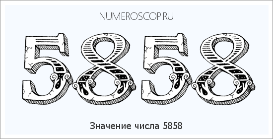 Расшифровка значения числа 5858 по цифрам в нумерологии