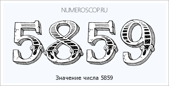 Расшифровка значения числа 5859 по цифрам в нумерологии