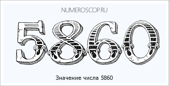 Расшифровка значения числа 5860 по цифрам в нумерологии