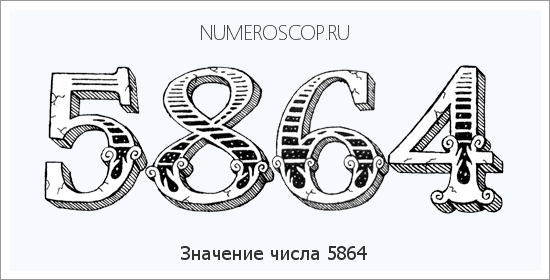 Расшифровка значения числа 5864 по цифрам в нумерологии