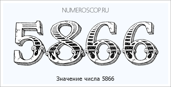 Расшифровка значения числа 5866 по цифрам в нумерологии