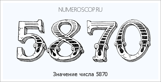 Расшифровка значения числа 5870 по цифрам в нумерологии