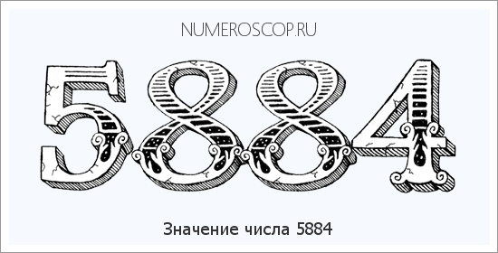 Расшифровка значения числа 5884 по цифрам в нумерологии