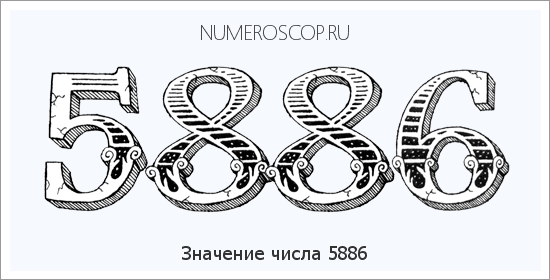 Расшифровка значения числа 5886 по цифрам в нумерологии