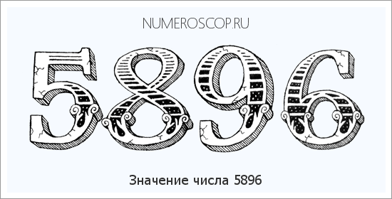 Расшифровка значения числа 5896 по цифрам в нумерологии