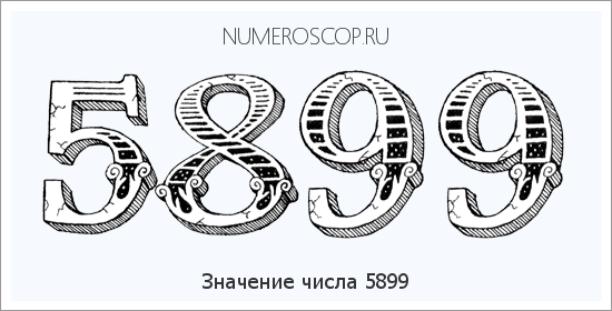 Расшифровка значения числа 5899 по цифрам в нумерологии