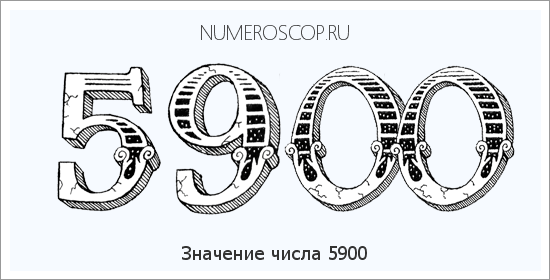 Расшифровка значения числа 5900 по цифрам в нумерологии