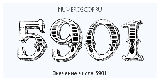 Расшифровка значения числа 5901 по цифрам в нумерологии