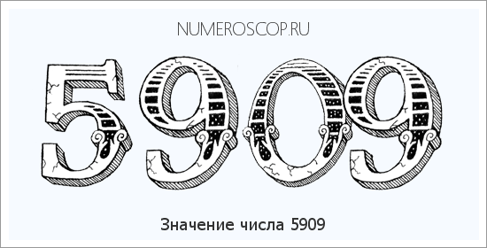 Расшифровка значения числа 5909 по цифрам в нумерологии
