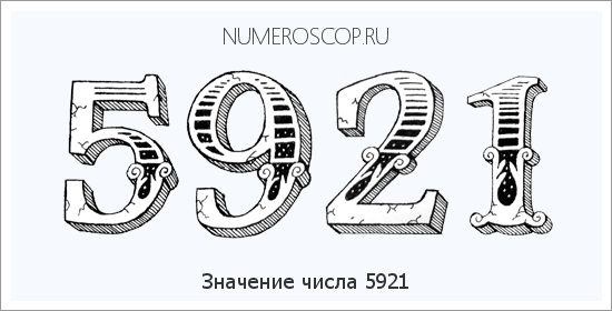 Расшифровка значения числа 5921 по цифрам в нумерологии