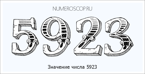 Расшифровка значения числа 5923 по цифрам в нумерологии