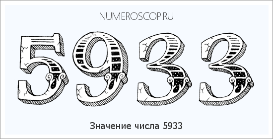 Расшифровка значения числа 5933 по цифрам в нумерологии