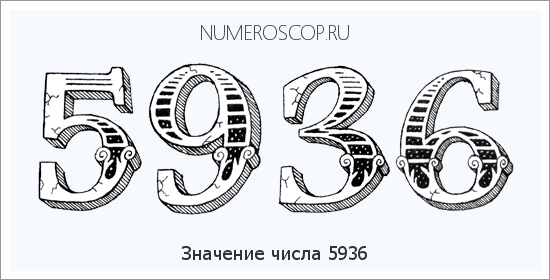 Расшифровка значения числа 5936 по цифрам в нумерологии