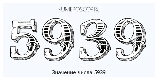 Расшифровка значения числа 5939 по цифрам в нумерологии