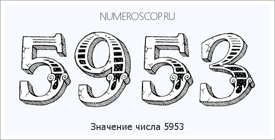 Расшифровка значения числа 5953 по цифрам в нумерологии