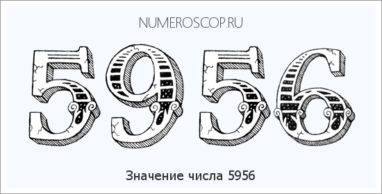Расшифровка значения числа 5956 по цифрам в нумерологии