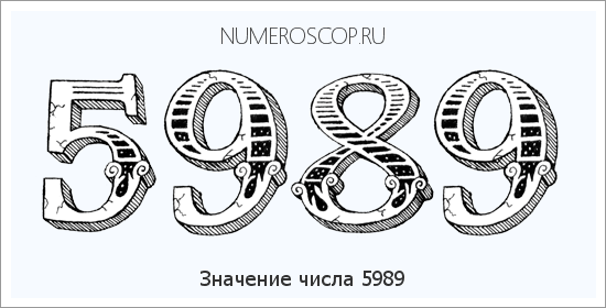 Расшифровка значения числа 5989 по цифрам в нумерологии