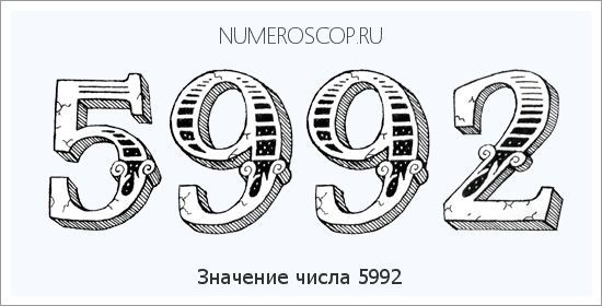 Расшифровка значения числа 5992 по цифрам в нумерологии
