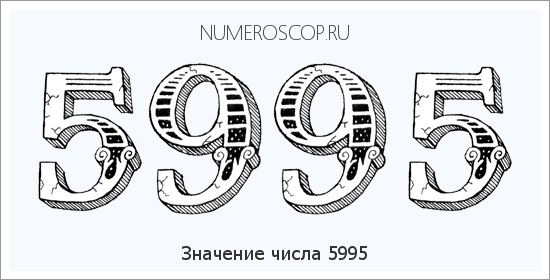Расшифровка значения числа 5995 по цифрам в нумерологии