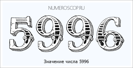 Расшифровка значения числа 5996 по цифрам в нумерологии