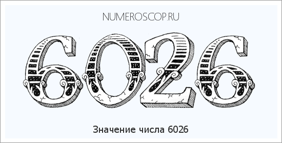 Расшифровка значения числа 6026 по цифрам в нумерологии
