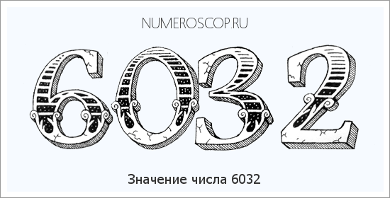 Расшифровка значения числа 6032 по цифрам в нумерологии