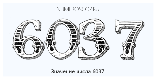 Расшифровка значения числа 6037 по цифрам в нумерологии