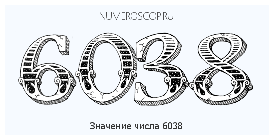 Расшифровка значения числа 6038 по цифрам в нумерологии